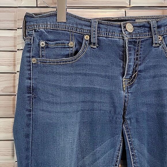 Aeropostale blue denim low-rise bootcut jeans Size 4 - Picture 6 of 16